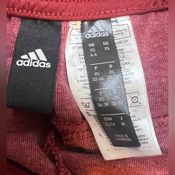 Adidas Tear-Away Track Pants Boys Size Xs Maroon Vintage 90’s - Picture 4 of 10